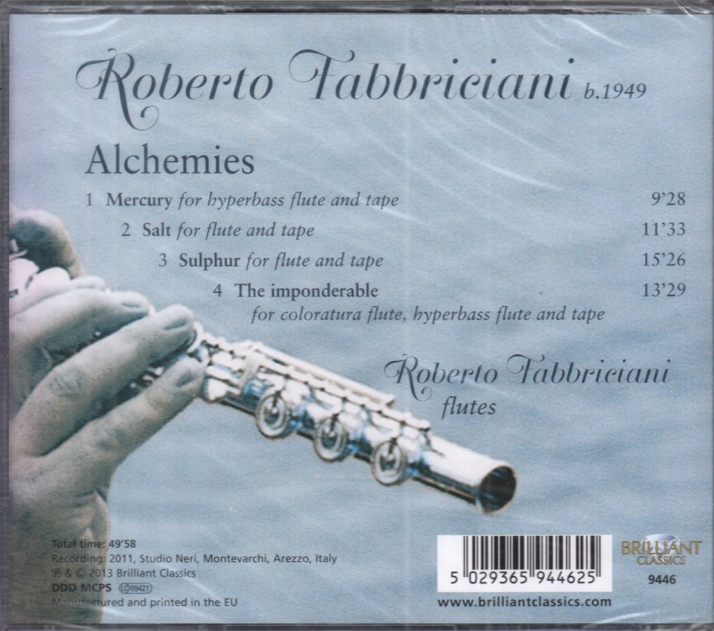 Roberto Fabbriciani - Alchemies - Cd