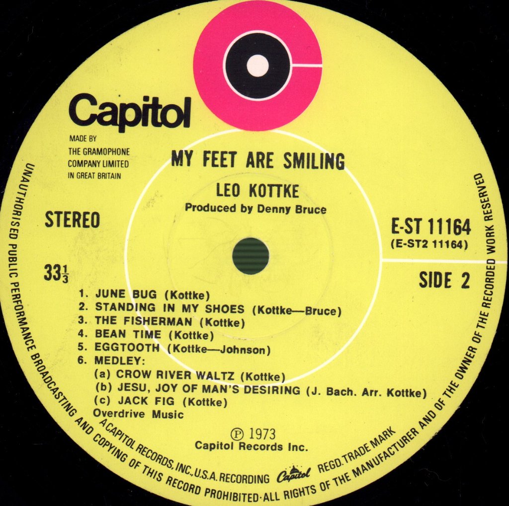 Leo Kottke - My Feet Are Smiling - Lp