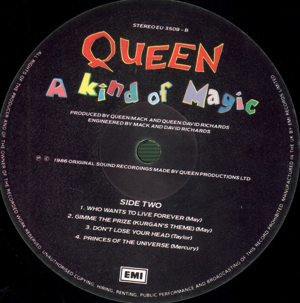 Queen - A Kind Of Magic - Lp