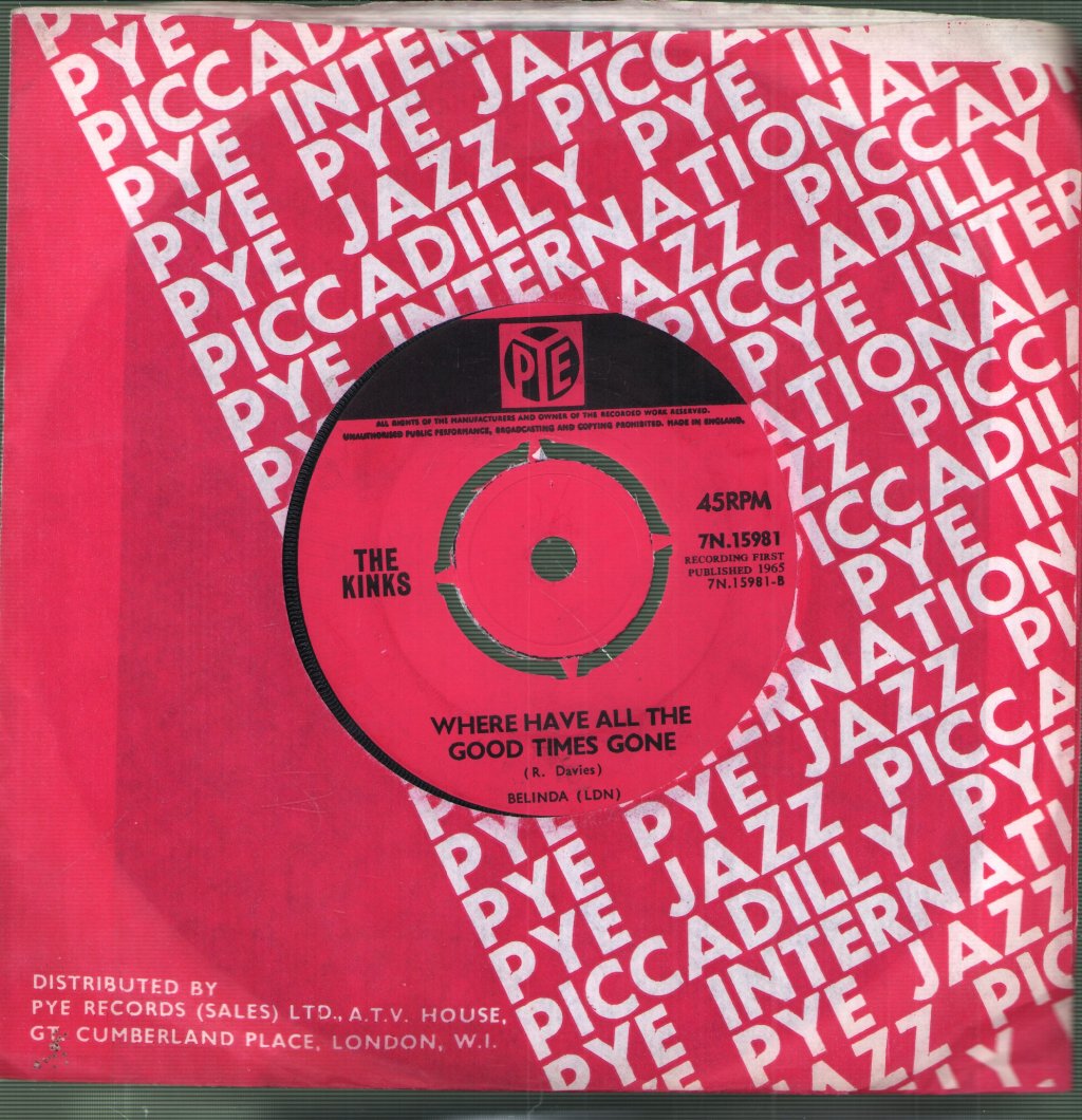Kinks - Till The End Of The Day - 7 Inch
