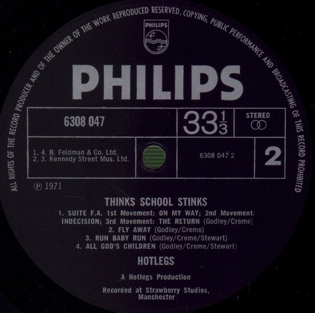 Hotlegs - Thinks School Stinks - Lp