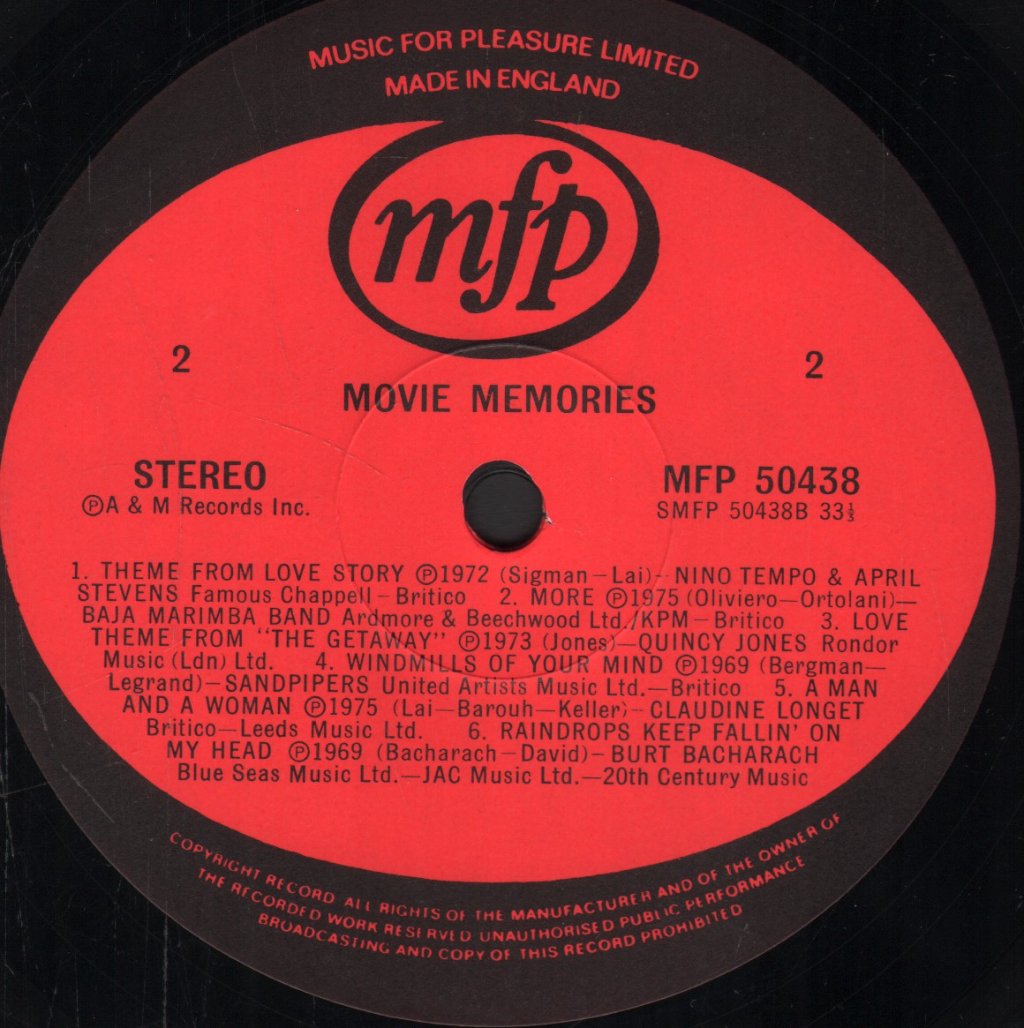 Various Artists - Movie Memories - Lp