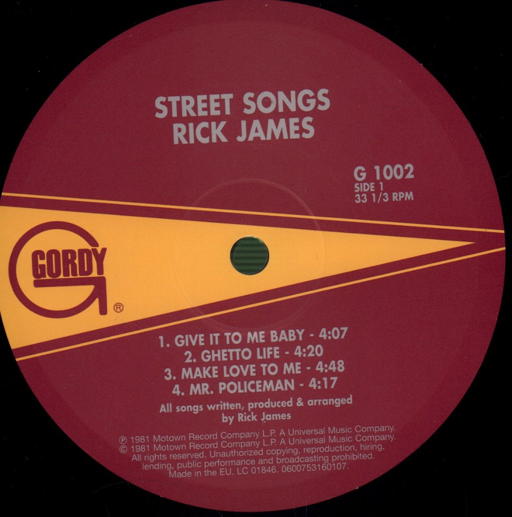 Rick James - Street songs - Lp