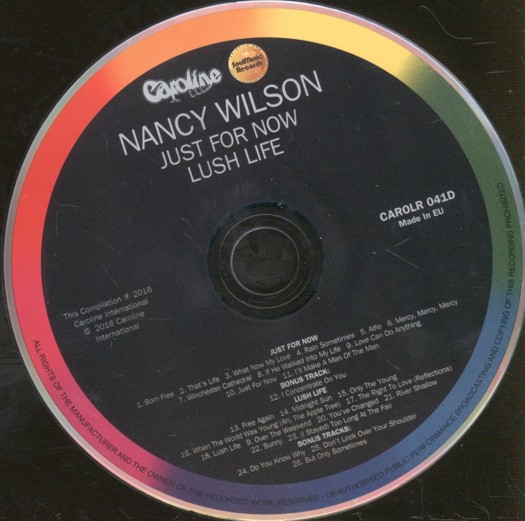 Nancy Wilson - Just For Now / Lush Life - Cd