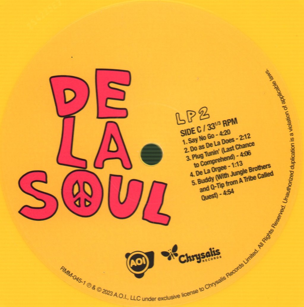 De La Soul - 3 Feet High And Rising (Yellow Vinyl) - Double Lp