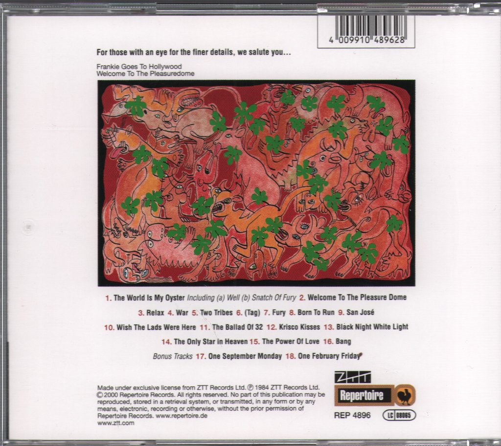 Frankie Goes To Hollywood - Welcome To The Pleasure Dome - Cd