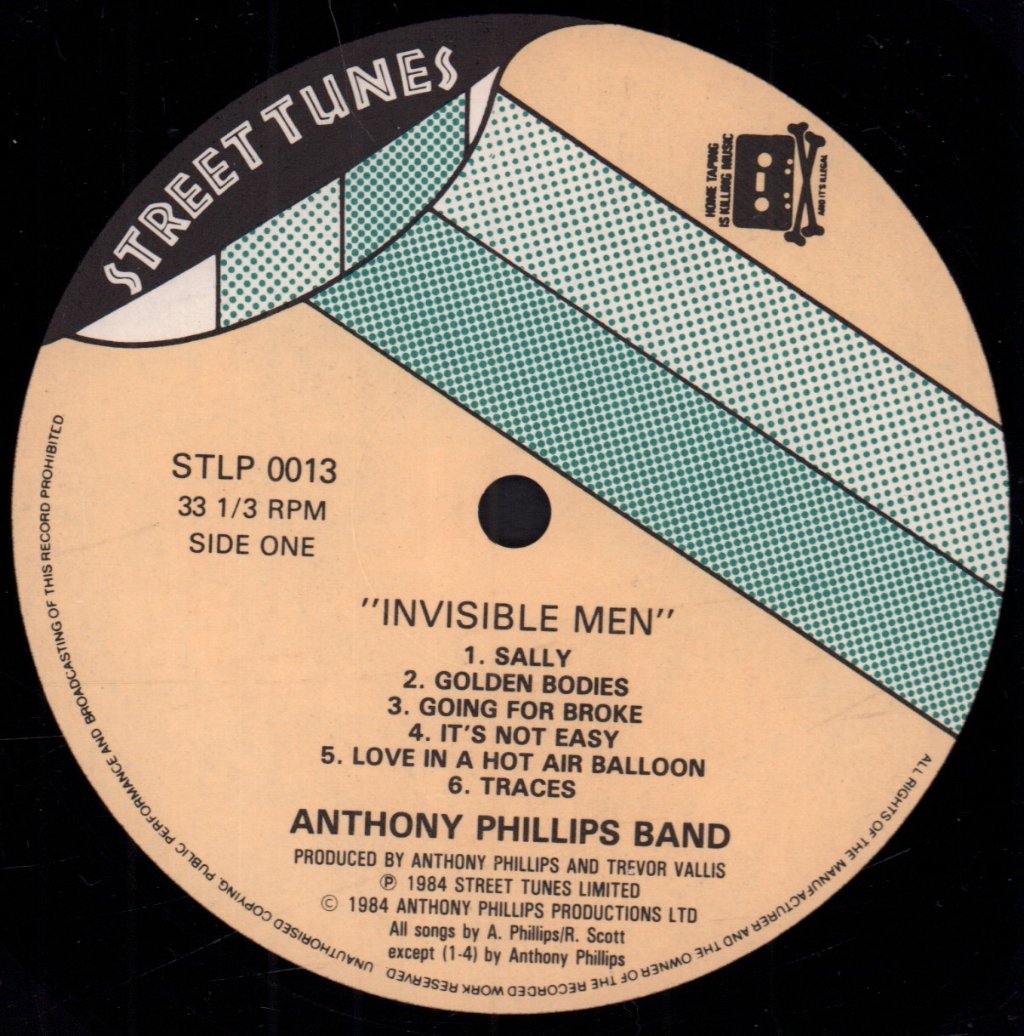 Anthony Phillips Band - Invisible Men - Lp