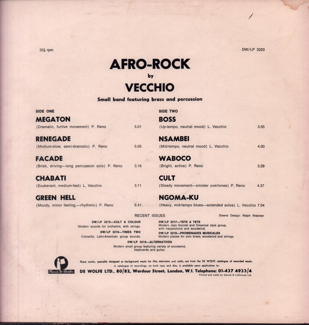 Vecchio - Afro-Rock - Lp