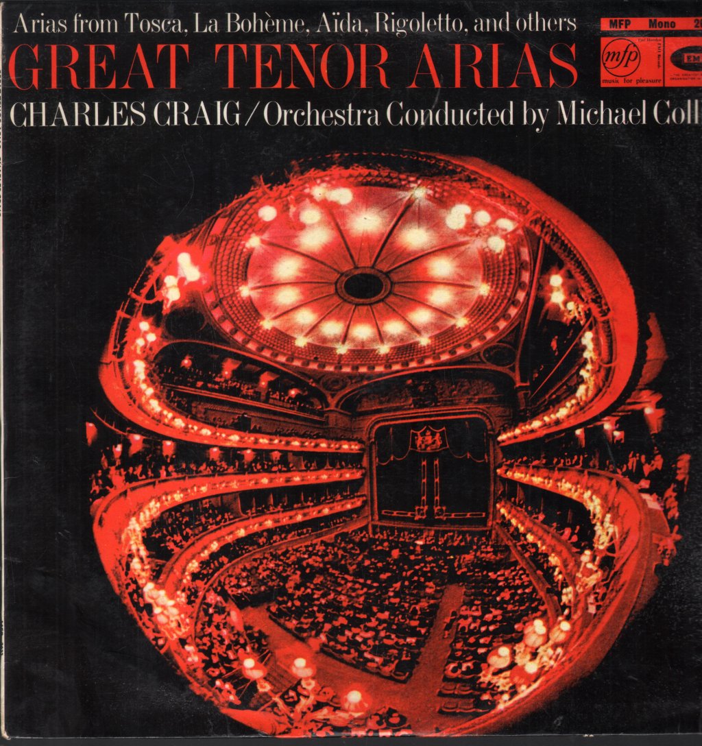 Charles Craig / Orchestra Conducted By Michael Collins - Great Tenor Arias - Lp