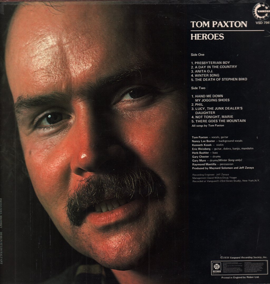 Tom Paxton - Heroes - Lp