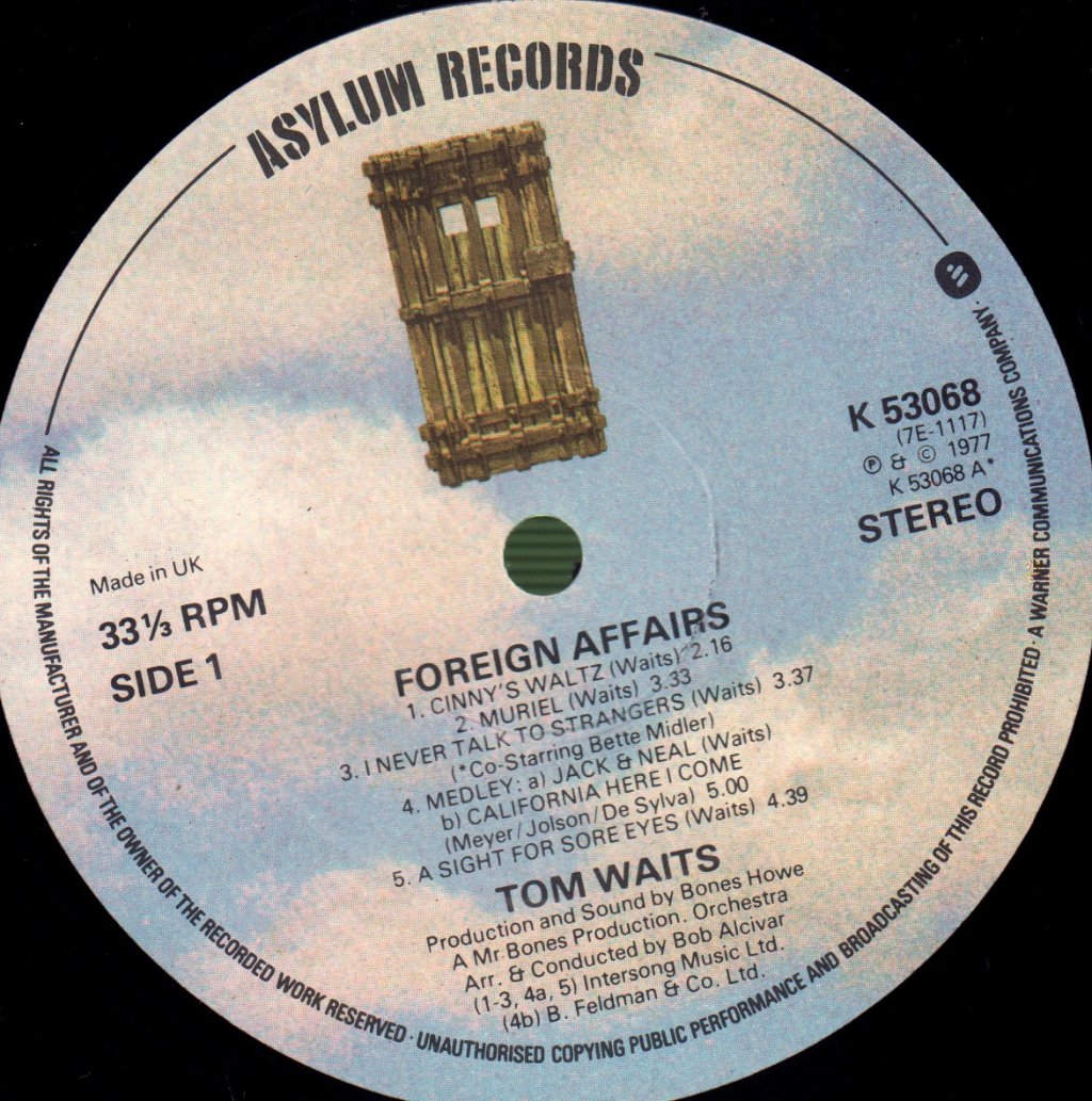 Tom Waits - Foreign Affairs - Lp