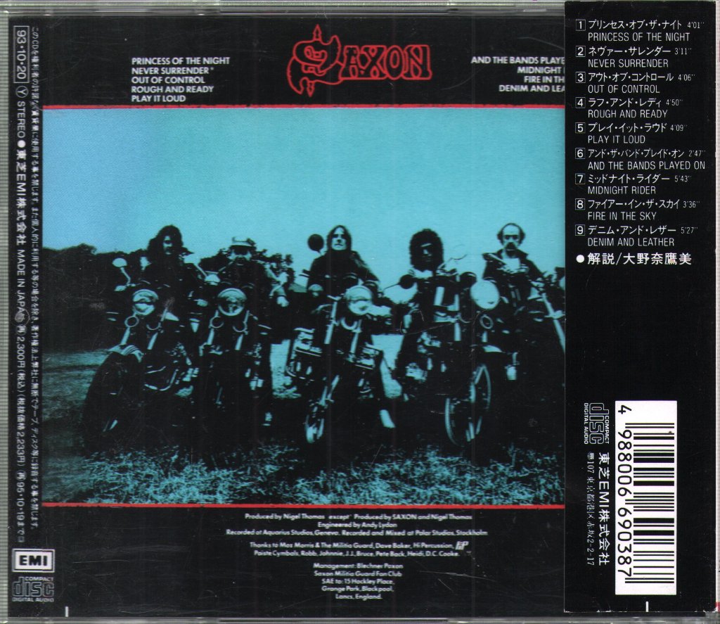 Saxon - Denim And Leather - Cd