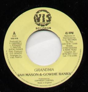 Jah Mason And Gowdie Ranks - Grandma - 7 Inch