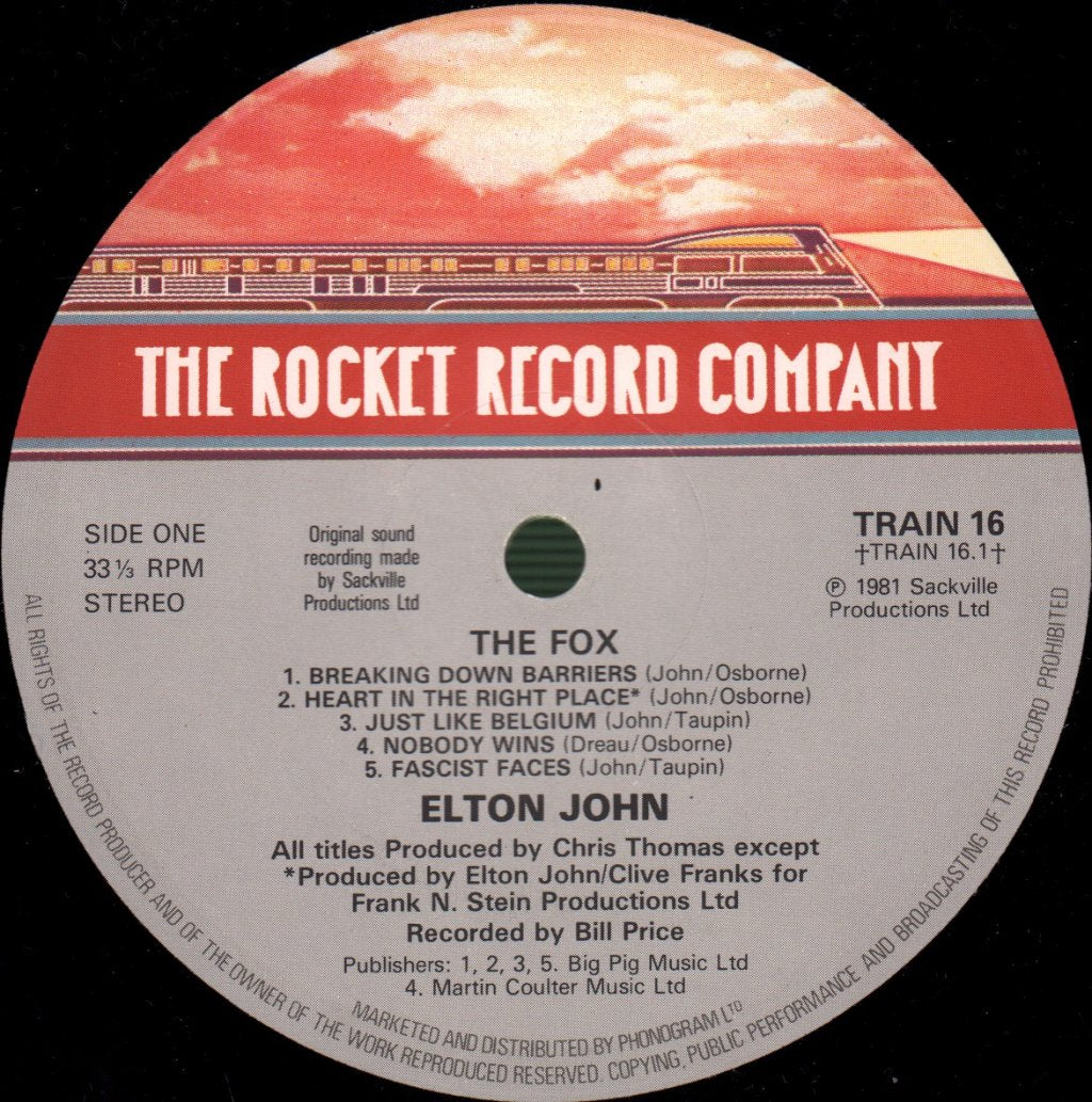 Elton John - Fox - Lp