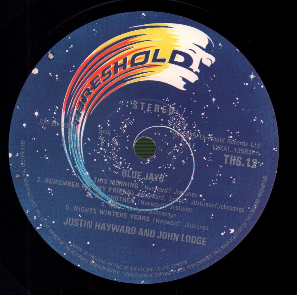 Justin Hayward And John Lodge - Blue Jays - Lp