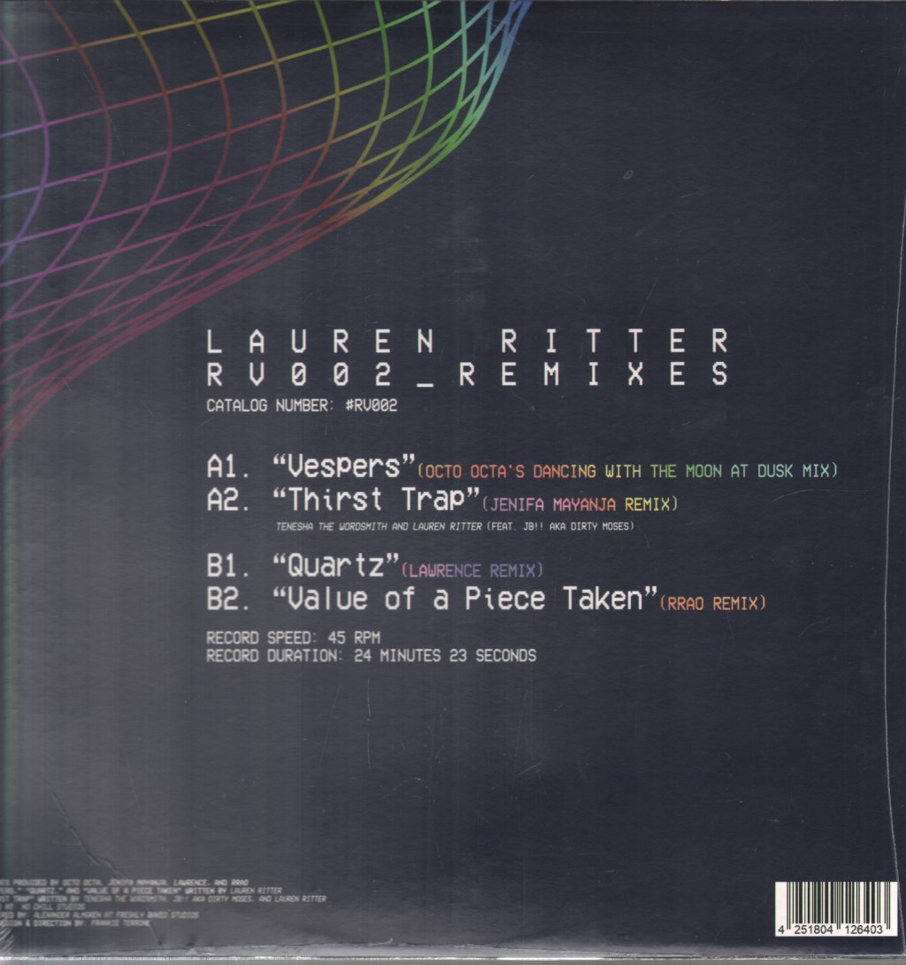 Lauren Ritter - Rift Vision 002 - The Remixes - 12 Inch