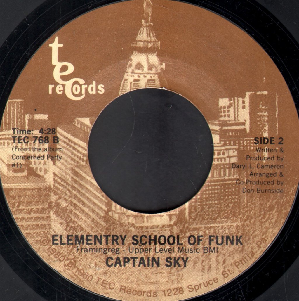 Captain Sky - Sir Jam A Lot / Elementry School Of Funk - 7 Inch