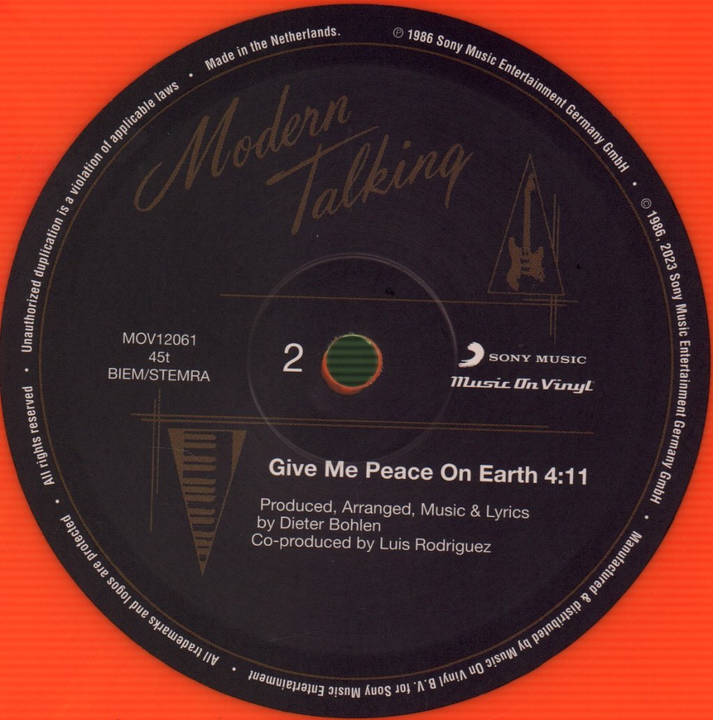 Modern Talking - Lonely Tears In Chinatown - 12 Inch