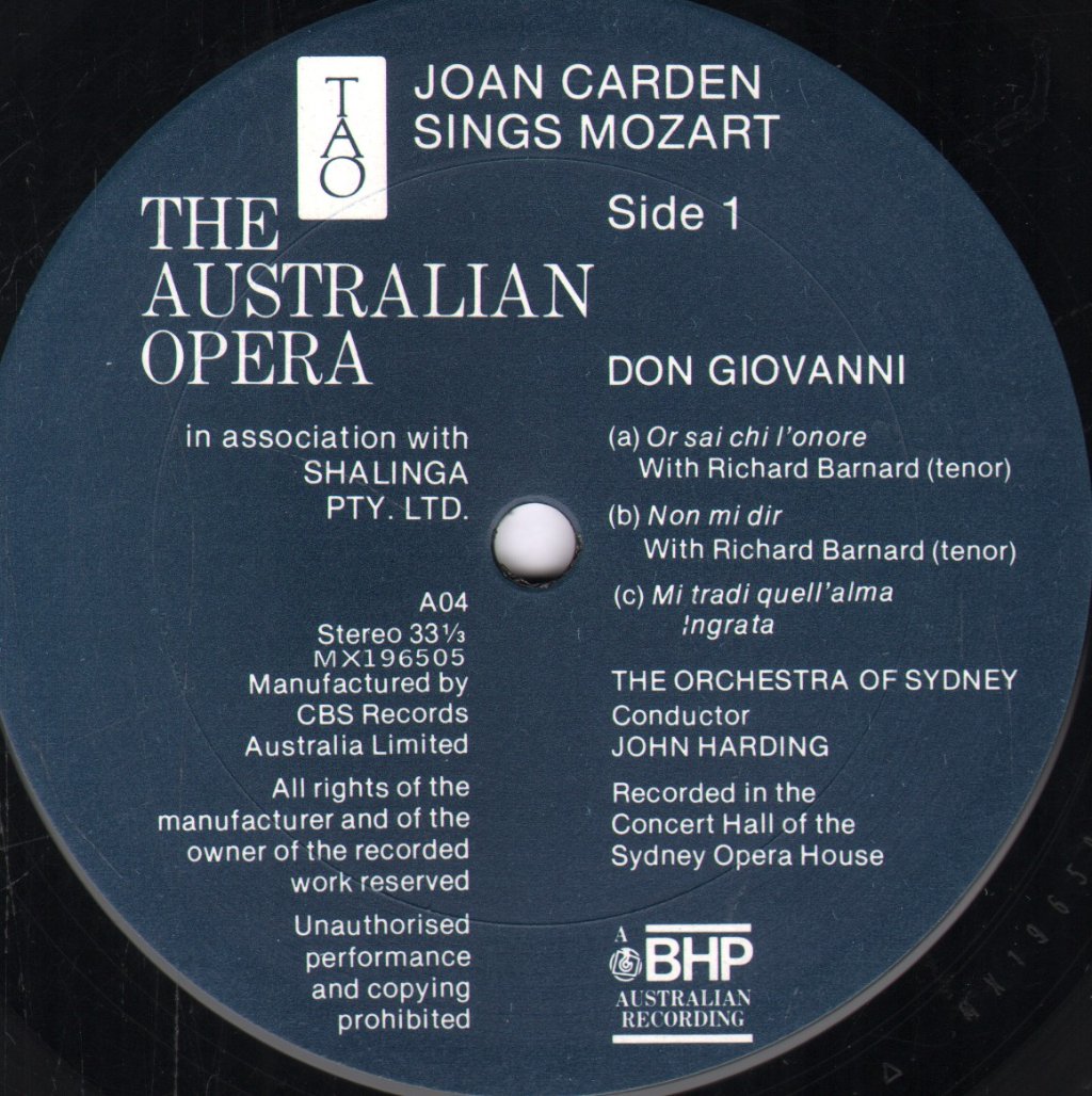 Joan Carden - Joan Carden Sings Mozart - Lp