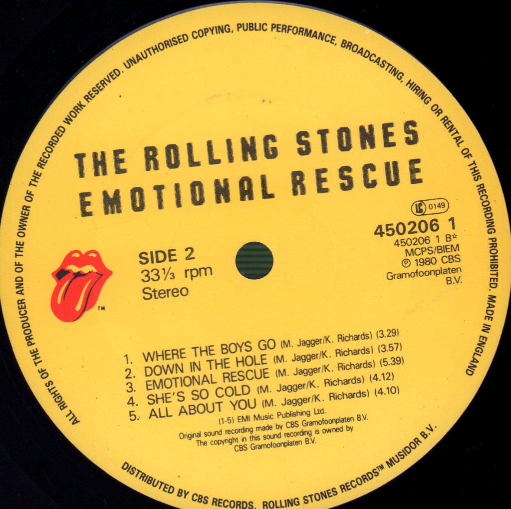 Rolling Stones - Emotional Rescue - Lp