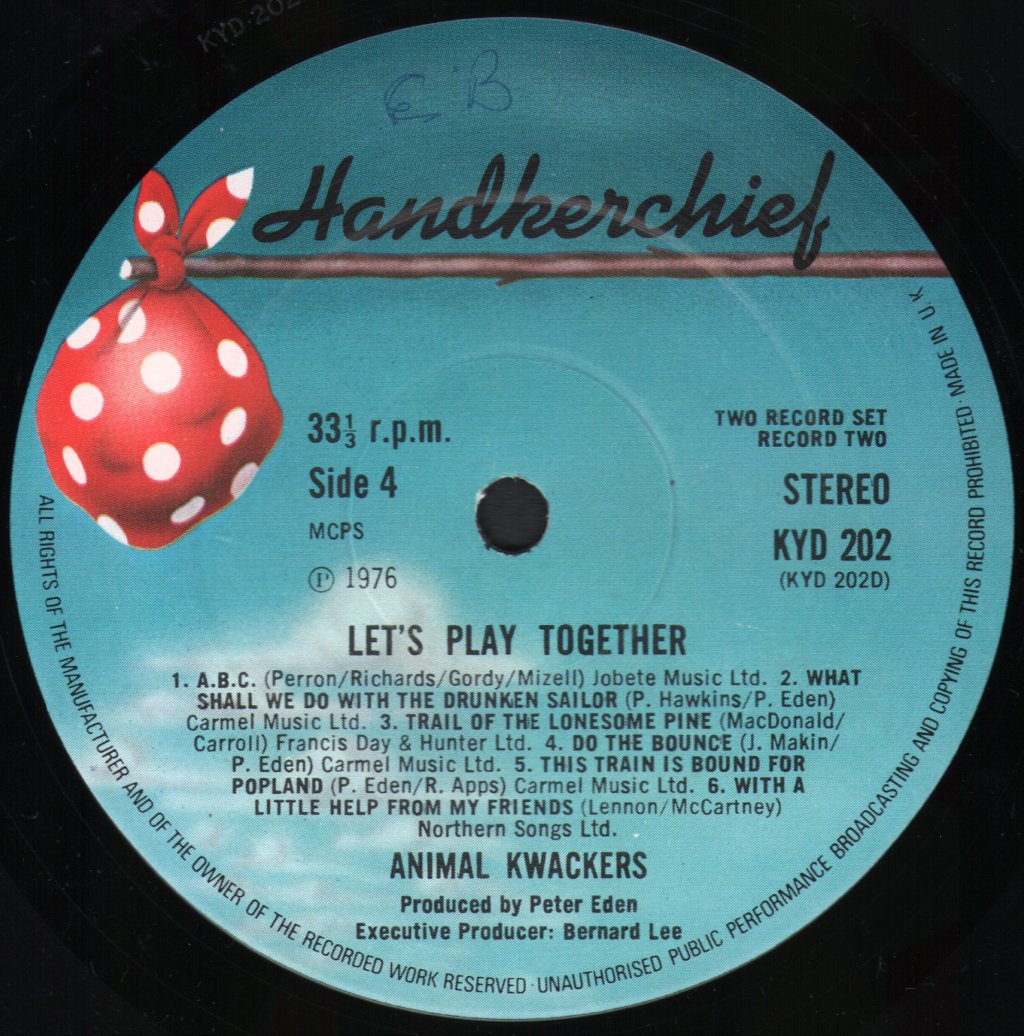 Animal Kwackers - Let's Play Together - Double Lp