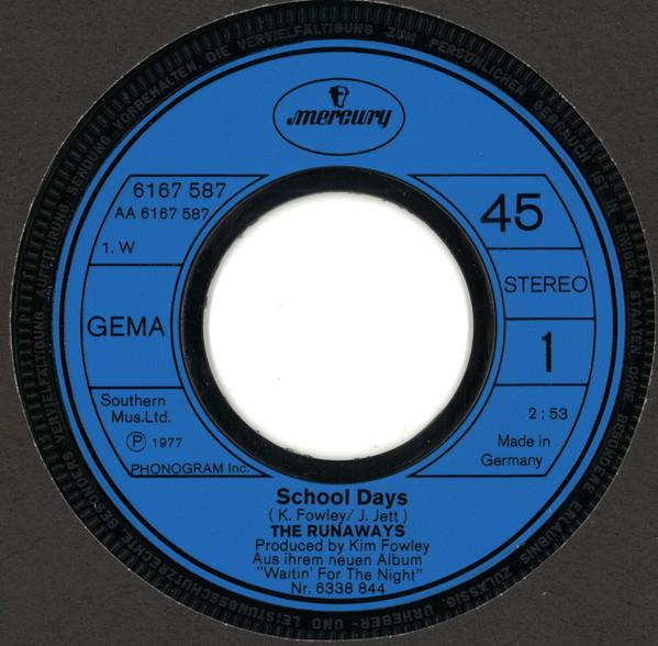 Runaways - School Days - 7 Inch