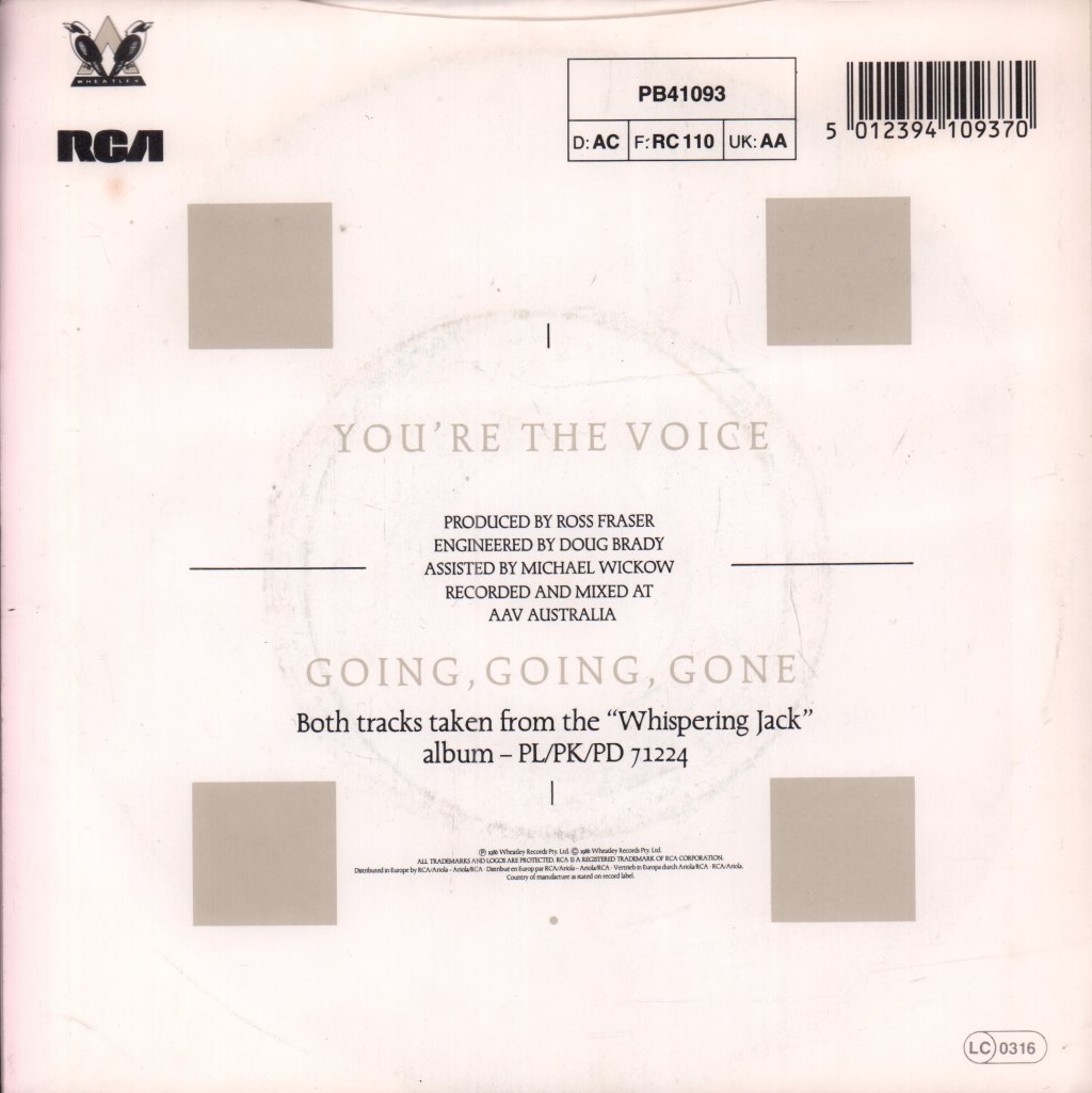 John Farnham - You're The Voice - 7 Inch