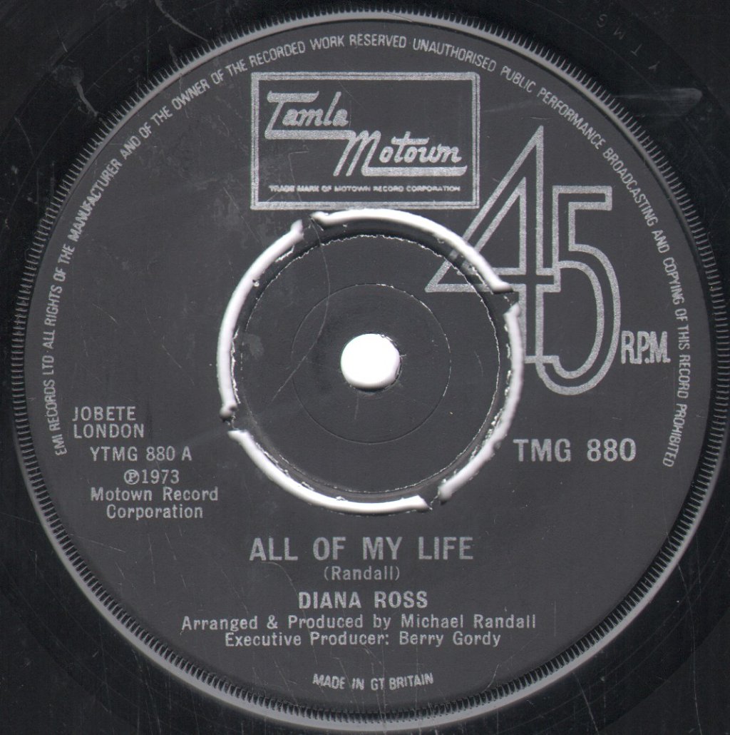Diana Ross - All Of My Life - 7 Inch