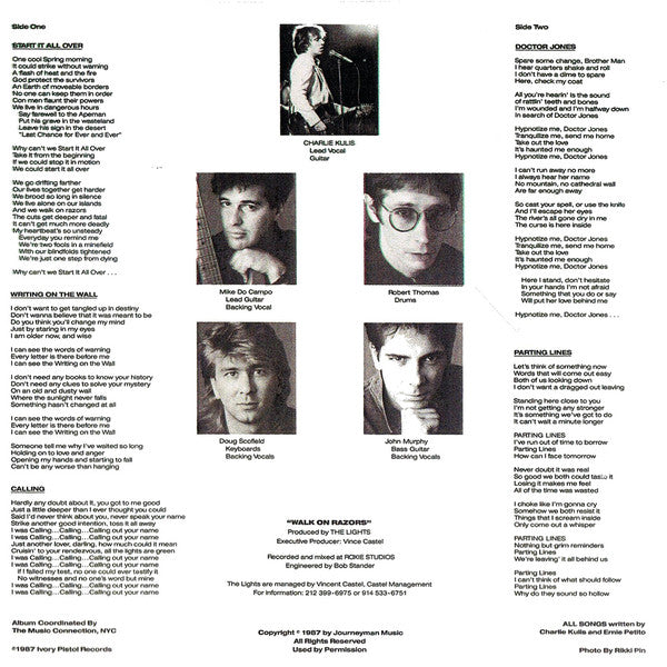 lights (us) - Walk On Razors - 12 Inch