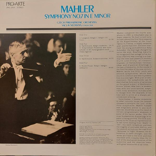 Czech Philharmonic Orchestra - mahler Symphony No. 7 In E Minor - Double Lp