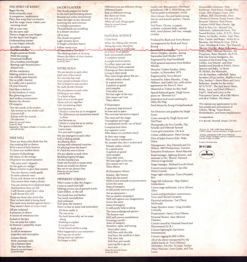 Rush - Permanent Waves - Lp
