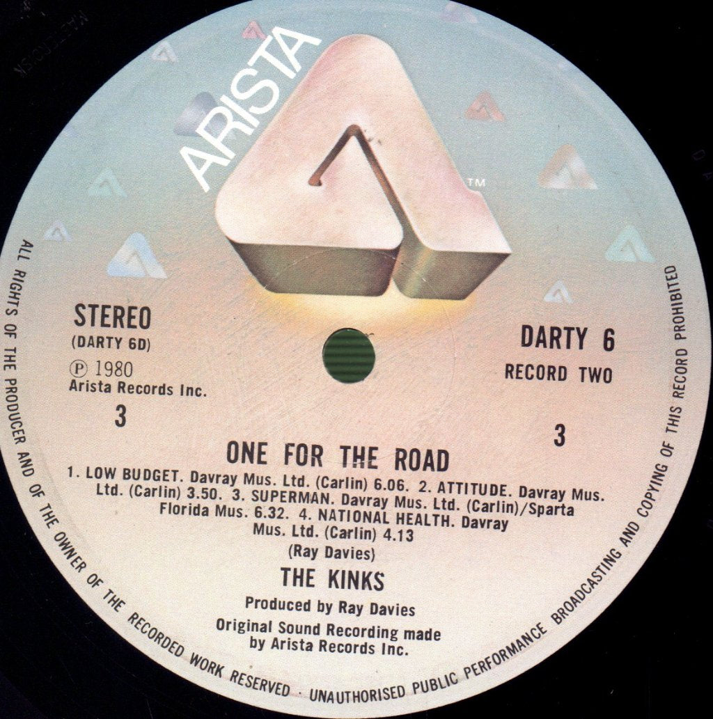 Kinks - One For The Road - Double Lp