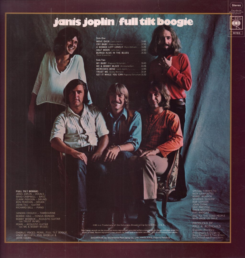 Janis Joplin - Pearl - Lp