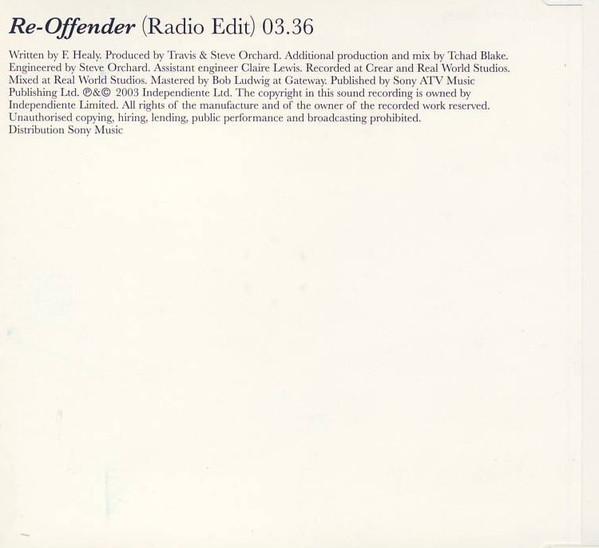 Travis - Re-Offender - Cd