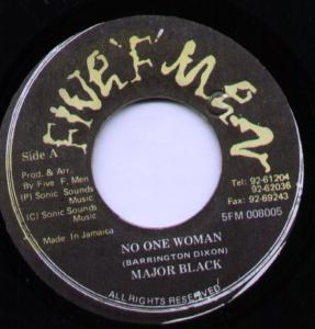 Major Black - No One Woman - 7 Inch