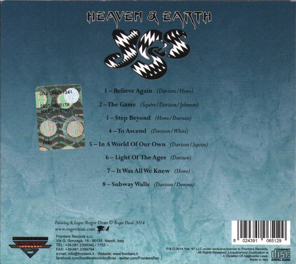 Yes - Heaven & Earth - Cd