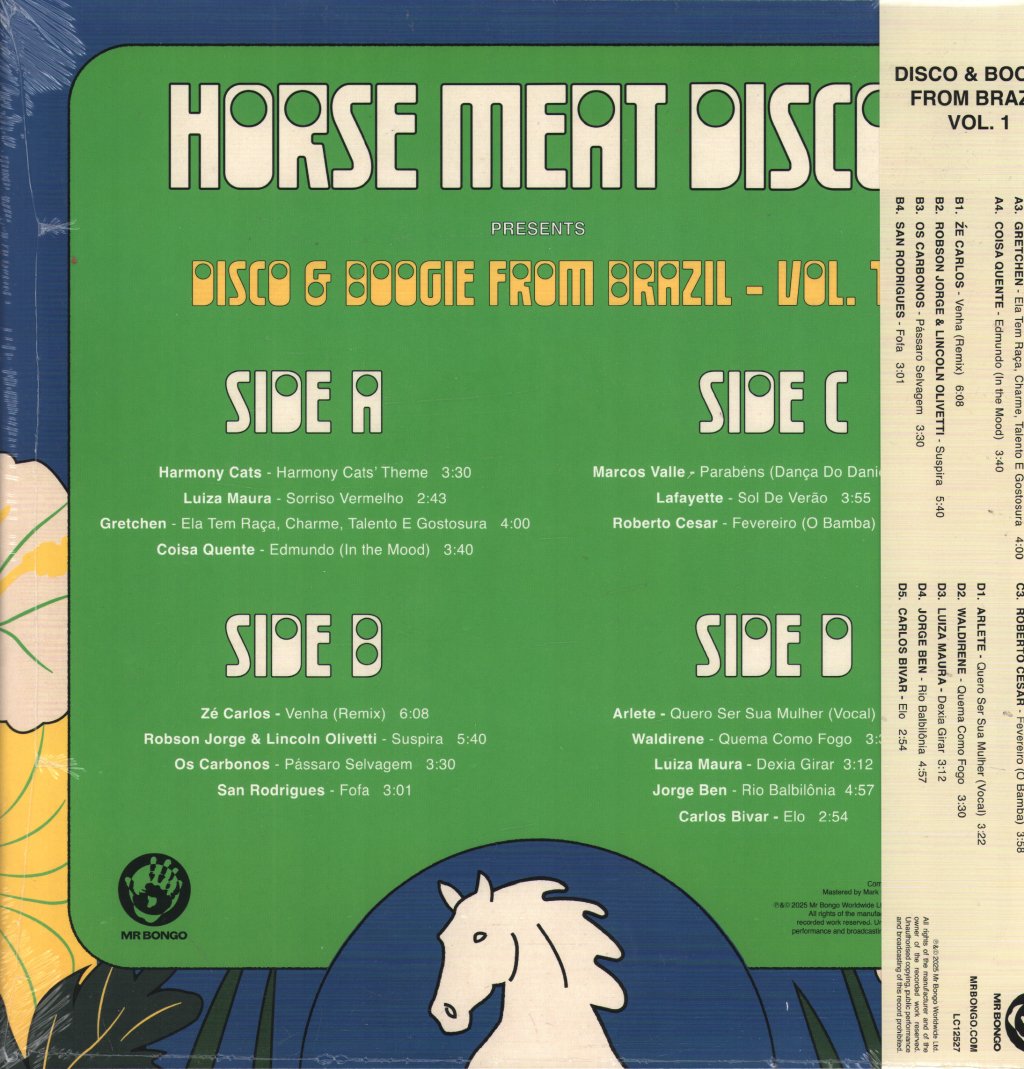 Various Artists - HORSE MEAT DISCO PRESENTS: DISCO & BOOGIE FROM BRAZIL VOL.1 - Double Lp