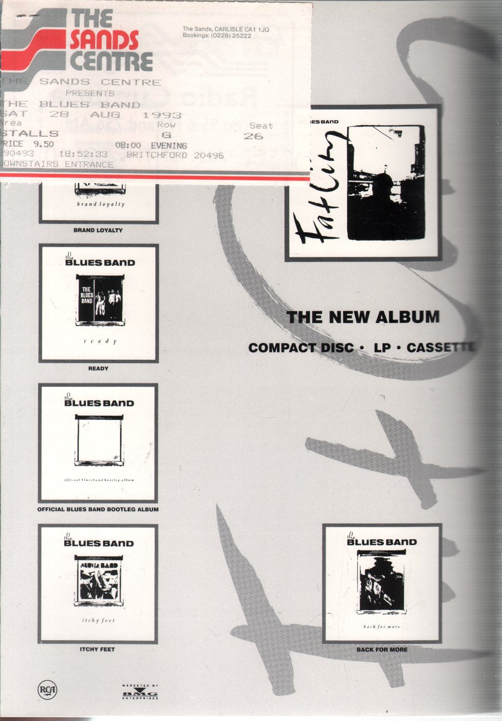 Blues Band - Fat City - Tour Programme