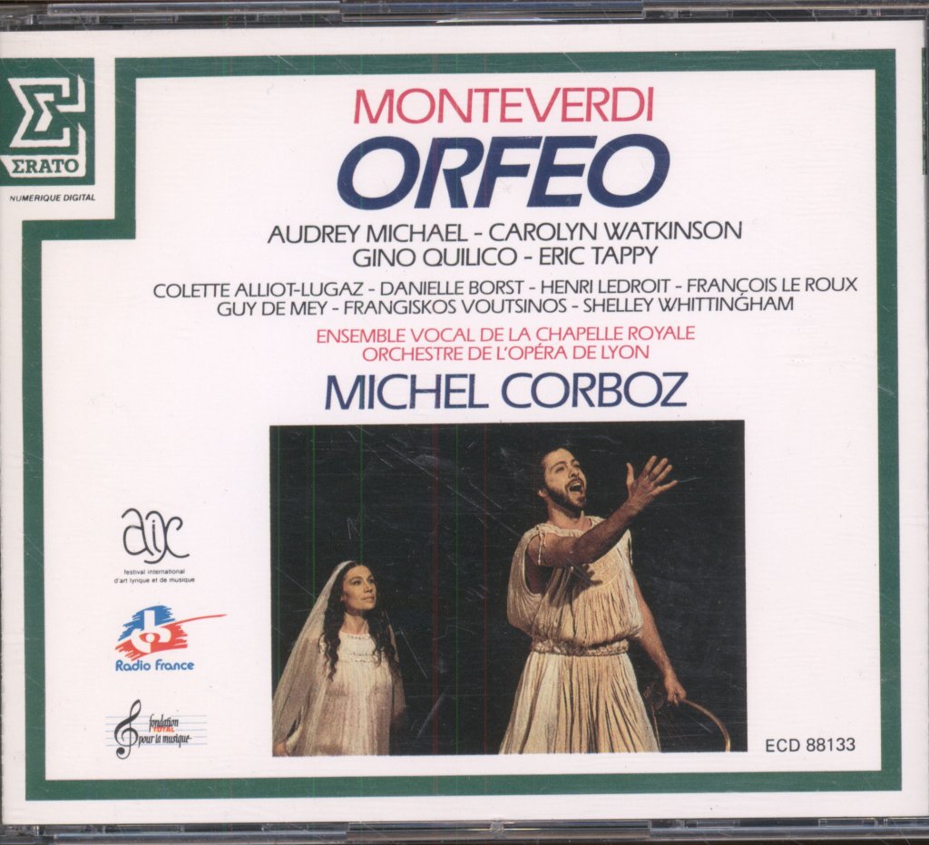Orchestre De L'Opéra De Lyon, Michel Corboz - Monteverdi - Orfeo - Cd Set