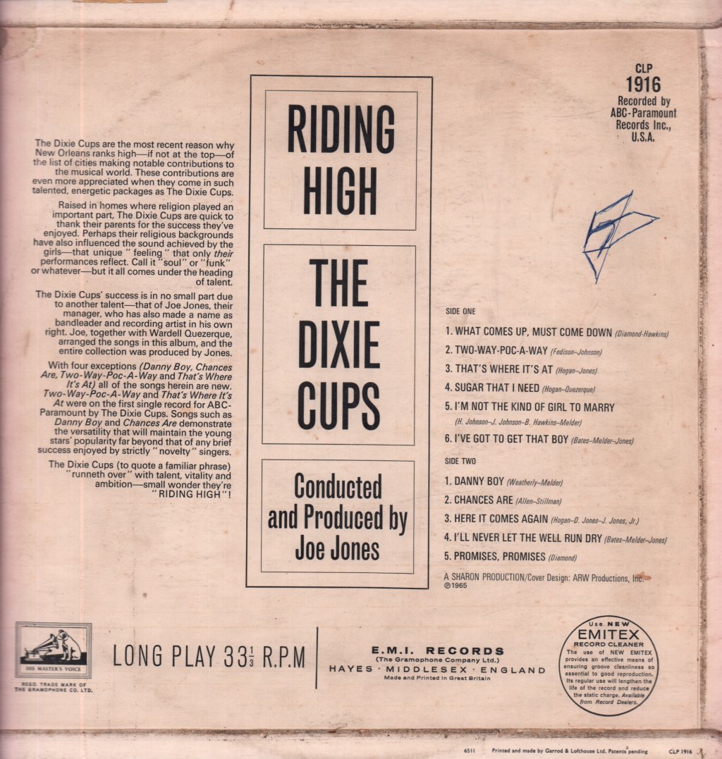 Dixie Cups - Riding High - Lp