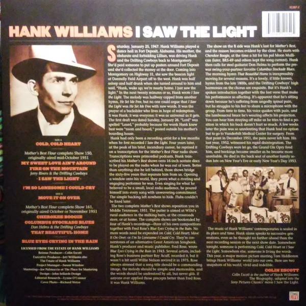 Hank Williams - I Saw The Light - Lp