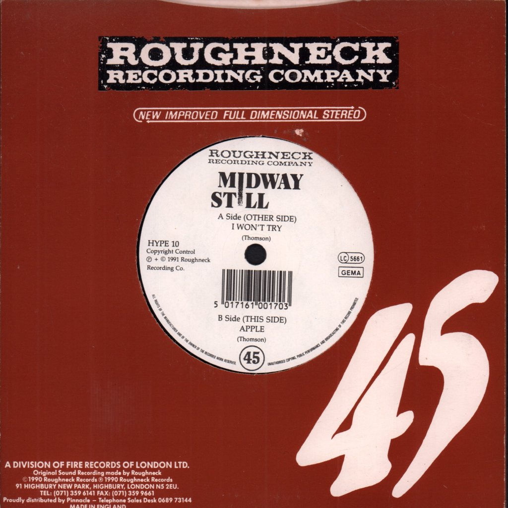 Midway Still - I Won't Try - 7 Inch