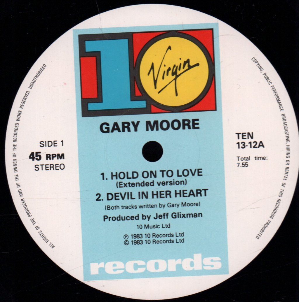 Gary Moore - Hold On To Love - 12 Inch