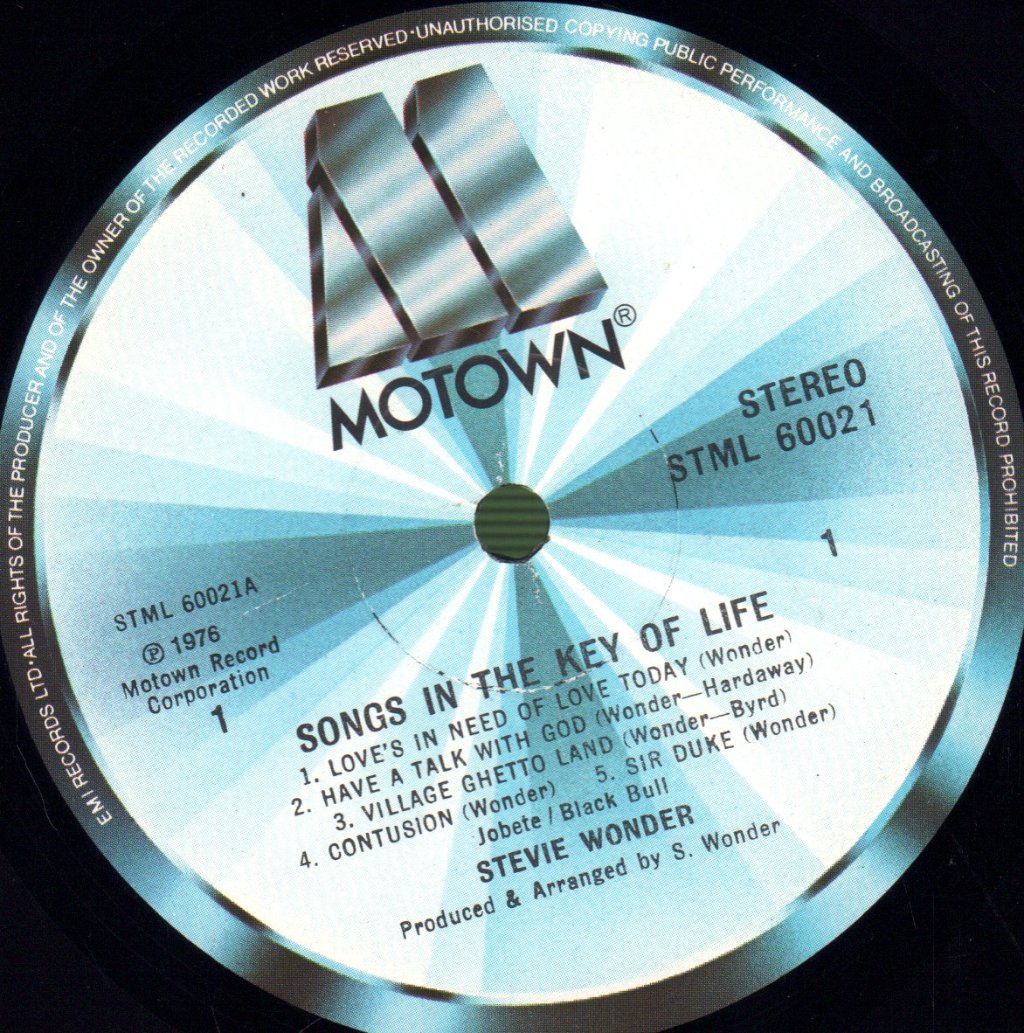 Stevie Wonder - Songs In The Key Of Life - Double Lp