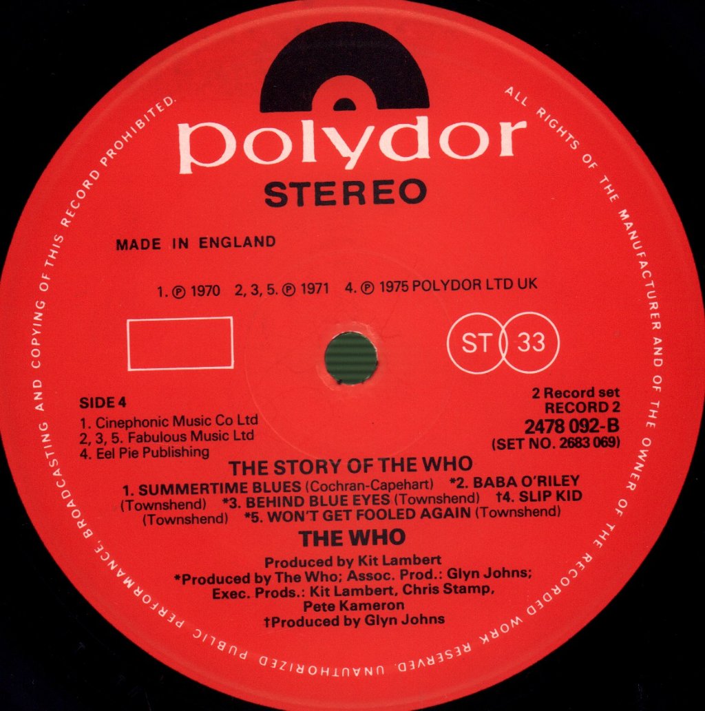 Who - Story Of - Double Lp