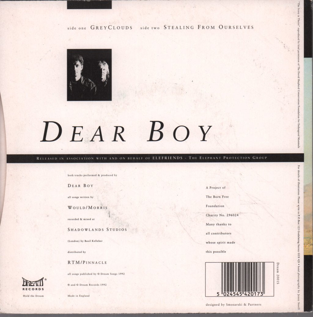 dear boy - Grey Clouds - 7 Inch