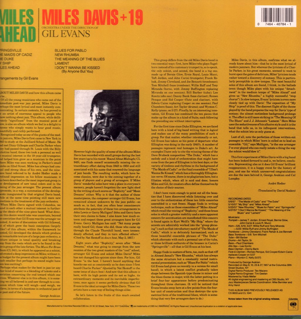 Miles Davis - Miles Ahead - Lp
