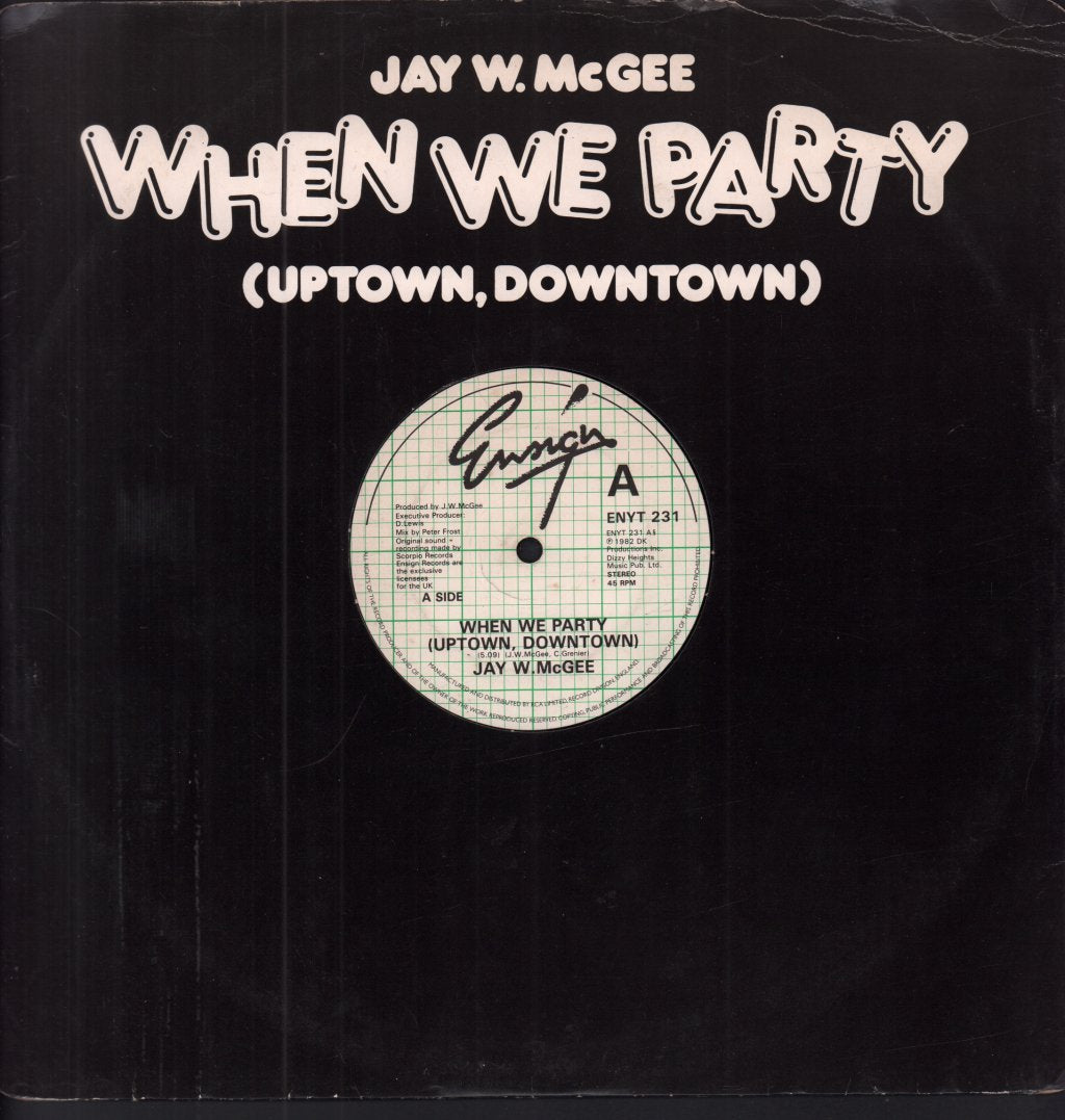 Jay W.mcgee - When We Party - 12 Inch