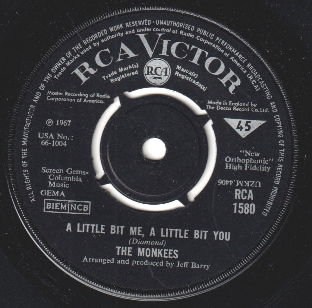Monkees - A Little Bit Me A Little Bit You - 7 Inch