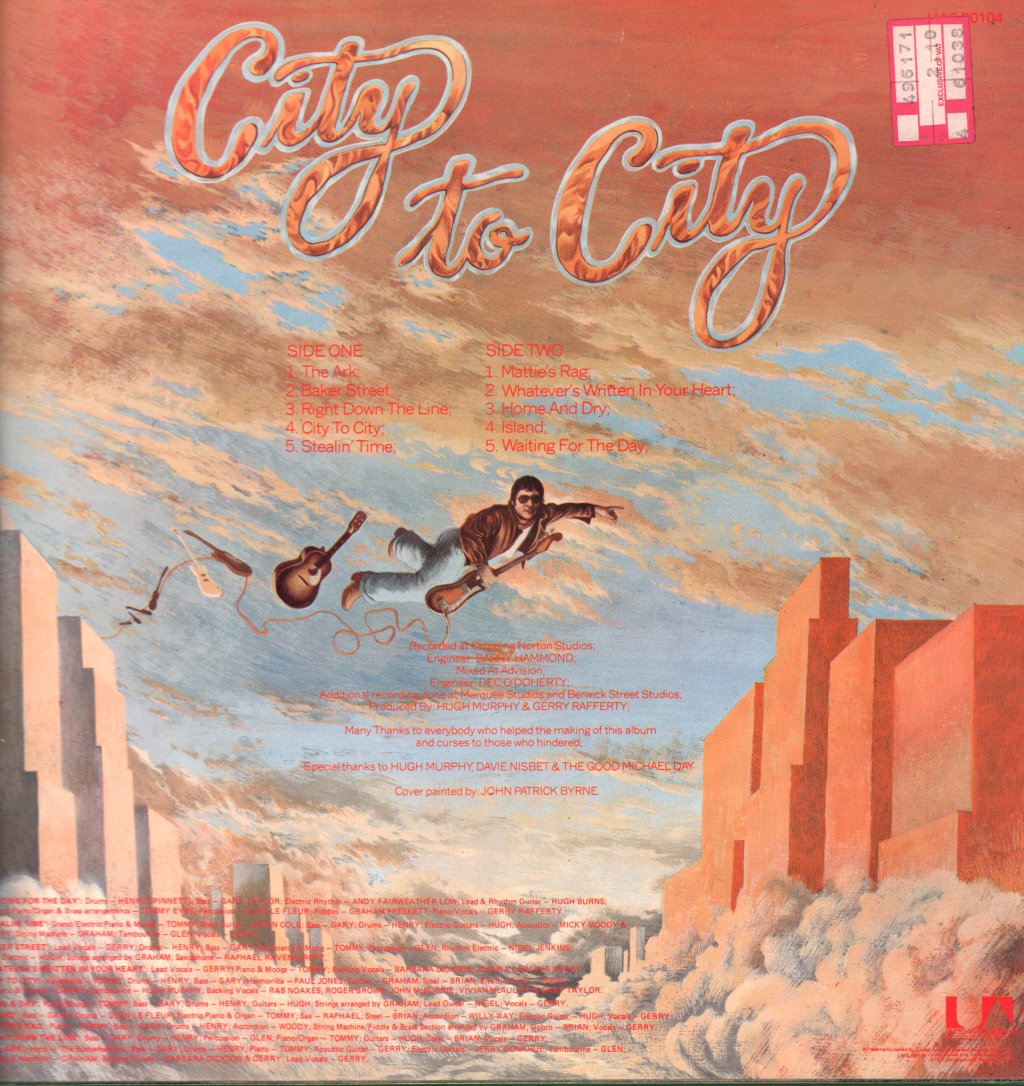 Gerry Rafferty - City To City - Lp